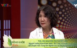 VTV2 mời bác sĩ Tuyết Lan với vai trò khách mời tư vấn kiến thức bệnh