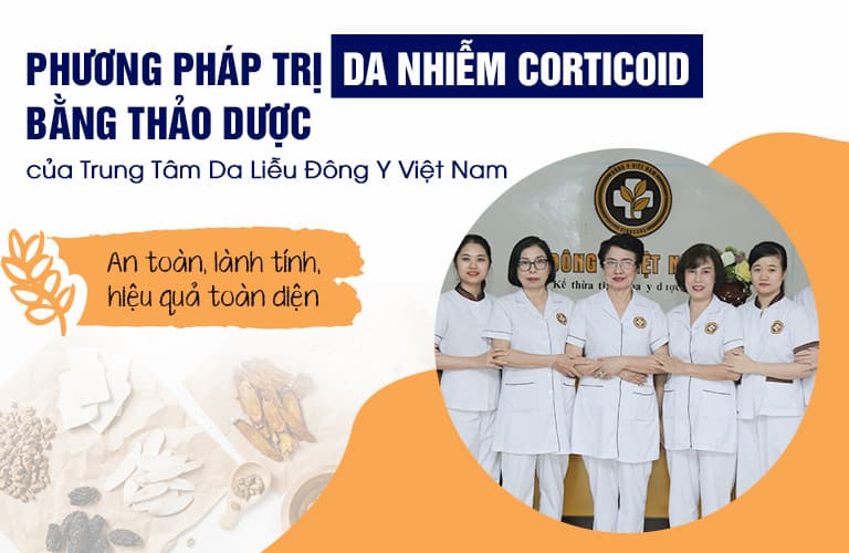 Phục hồi da nhiễm corticoid tại Trung tâm Da liễu Đông y Việt Nam