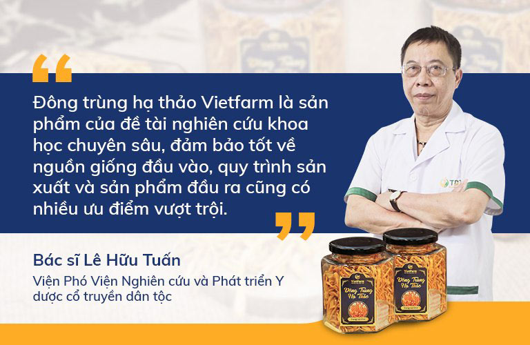 Viện phó Viện nghiên cứu và phát triển Y dược cổ truyền dân tộc đặc biệt ấn tượng với thương hiệu Vietfarm