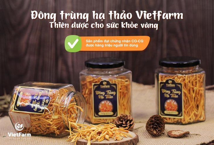 Đông trùng hạ thảo Vietfarm nổi tiếng thị trường