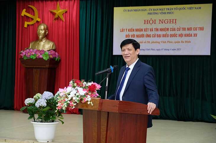 GS.TS Nguyễn Thanh Long- Bộ trưởng Bộ Y tế phát biểu tại hội nghị Ảnh:Trần Minh