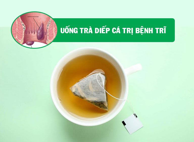 Uống trà diếp cá thường xuyên có tác dụng thanh nhiệt, giảm táo bón và hỗ trợ điều trị bệnh trĩ