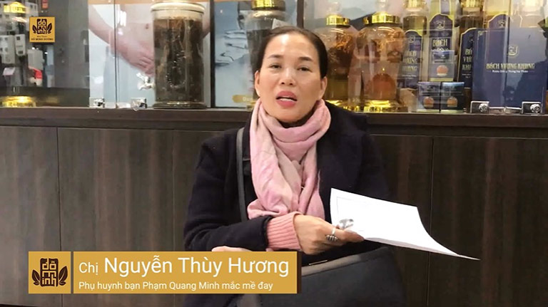 Chị Thùy Hương chia sẻ về tình trạng của con