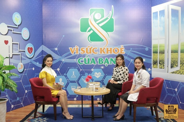 Bác sĩ Ngô Thị Hàng giới thiệu bài thuốc Phụ Khang Đỗ Minh trên sóng Đài phát thanh truyền hình Hà Nội
