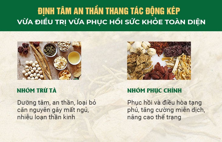 Định tâm An thần thang với công thức đột phá 2 trong 1