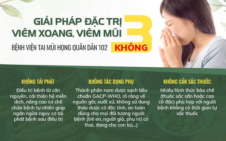 Tiêu xoang linh dược thang điều trị viêm xoang bền vững, an toàn, tiện lợi