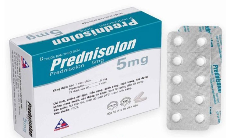 Thuốc chữa viêm họng Prednison thuộc nhóm thuốc chống viêm Steroid