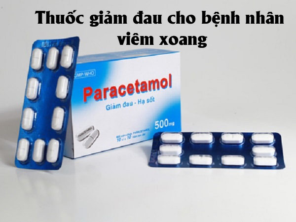 Paracetamol được sử dụng để giảm đau, hạ sốt ở bệnh nhân bị viêm xoang cấp tính