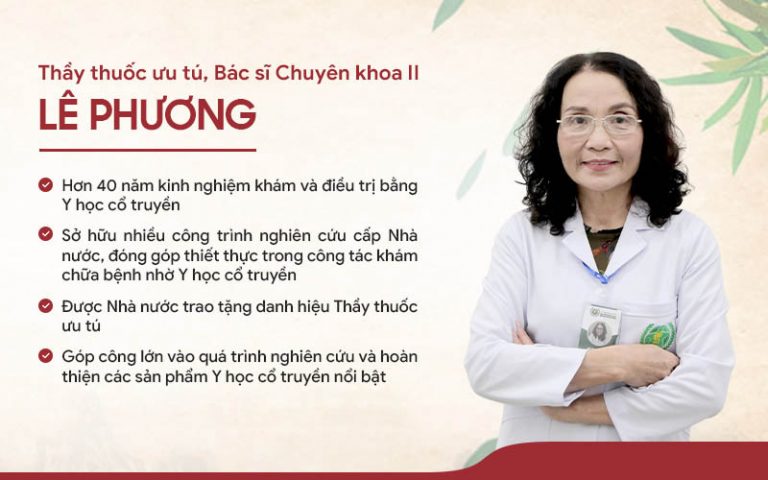 Bác sĩ Lê Phương là một chuyên gia đã có hơn 40 năm kinh nghiệm khám và xử lý các bệnh Da liễu