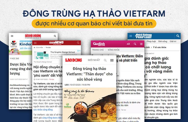 Báo chí đưa tin về Đông trùng hạ thảo Vietfarm