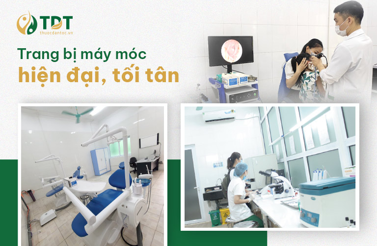 Phòng khám được trang bị máy móc hiện đại phục vụ chẩn đoán bệnh chính xác nhất